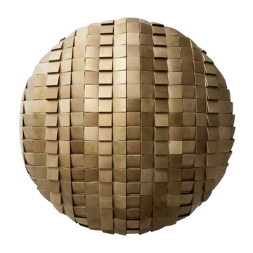 Oxidised Brass 3D Metal Panel PBR Texture - Sphere Swatch Preview | Superellipse
