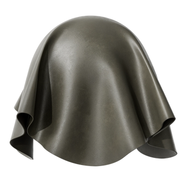 Bespoke Deep Olive Natural Leather PBR Texture - Sphere Swatch Preview | Superellipse
