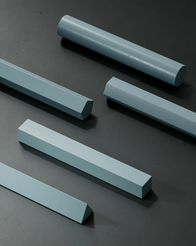 Berrington Blue Heavily Damaged Plastic PBR Texture - Example Scene Visualization | Superellipse