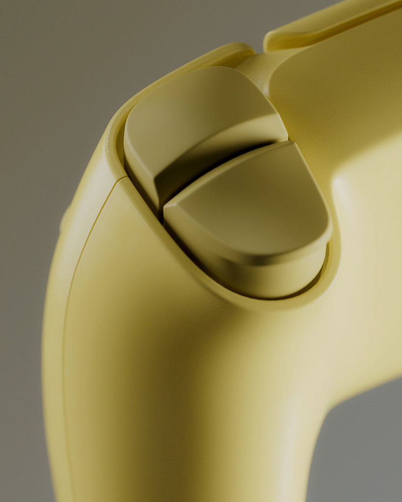 Ciara Yellow Smudged Plastic PBR Texture - Example Scene Visualization | Superellipse