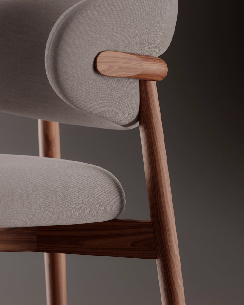 Rosewood Slip Matched Oiled Veneer Wood PBR Texture - Example Scene Visualization | Superellipse