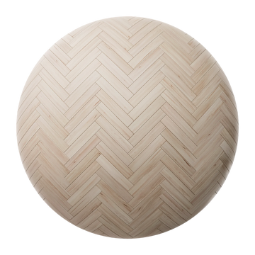 Douglas Fir Herringbone Parquet Wood Floor PBR Texture - Sphere Swatch Preview | Superellipse