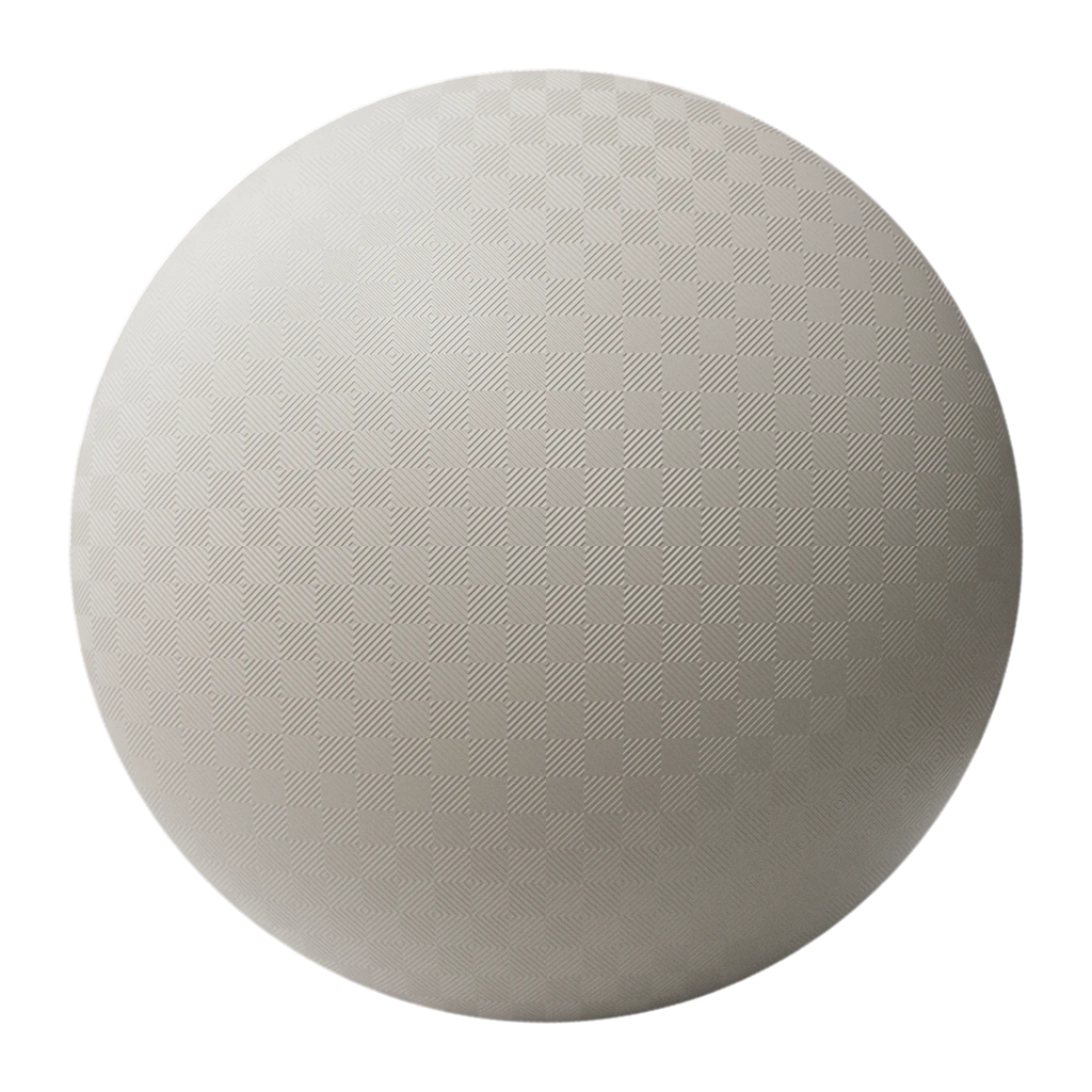 Diagonal Checkerboard Textured Plastic PBR Texture - Sphere Swatch Preview | Superellipse
