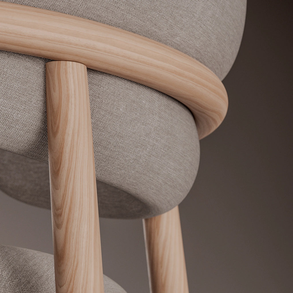 Red Oak Slip Matched Veneer Wood PBR Texture - Example Scene Visualization | Superellipse