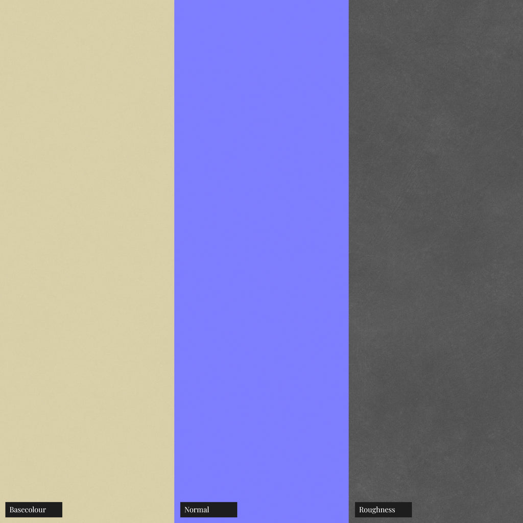 Ivory Yellow Satin Finish Plastic PBR Texture - Example Scene Visualization | Superellipse