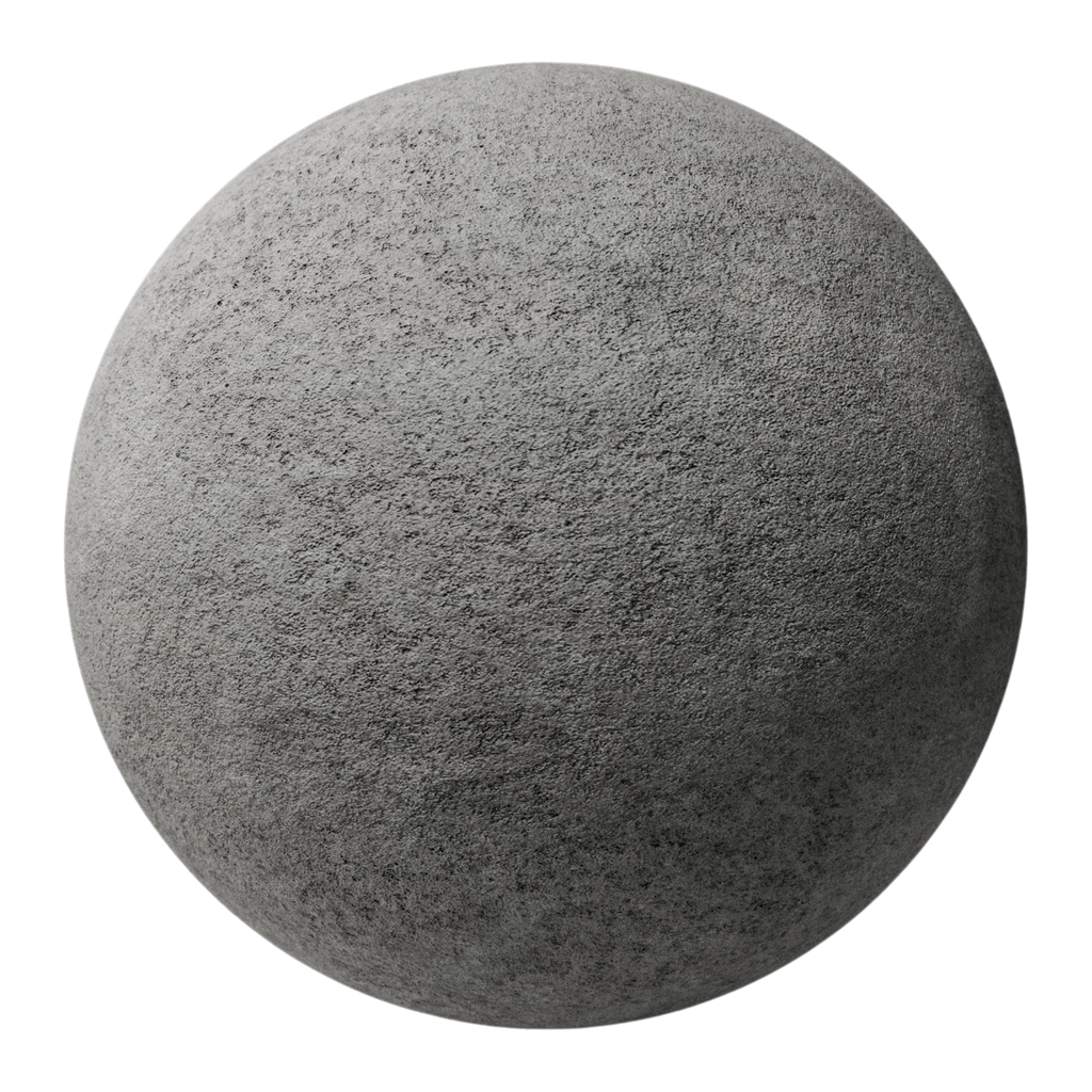 Portugal Grey Flamed Limestone PBR Texture - Sphere Swatch Preview | Superellipse