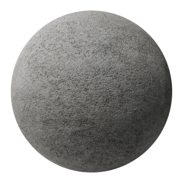 Portugal Grey Flamed Limestone PBR Texture - Sphere Swatch Preview | Superellipse