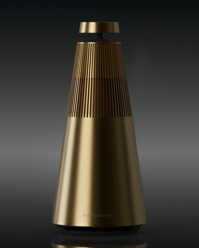 Fine Crosshatch Brushed Gold Metal PBR Texture - Example Scene Visualization | Superellipse