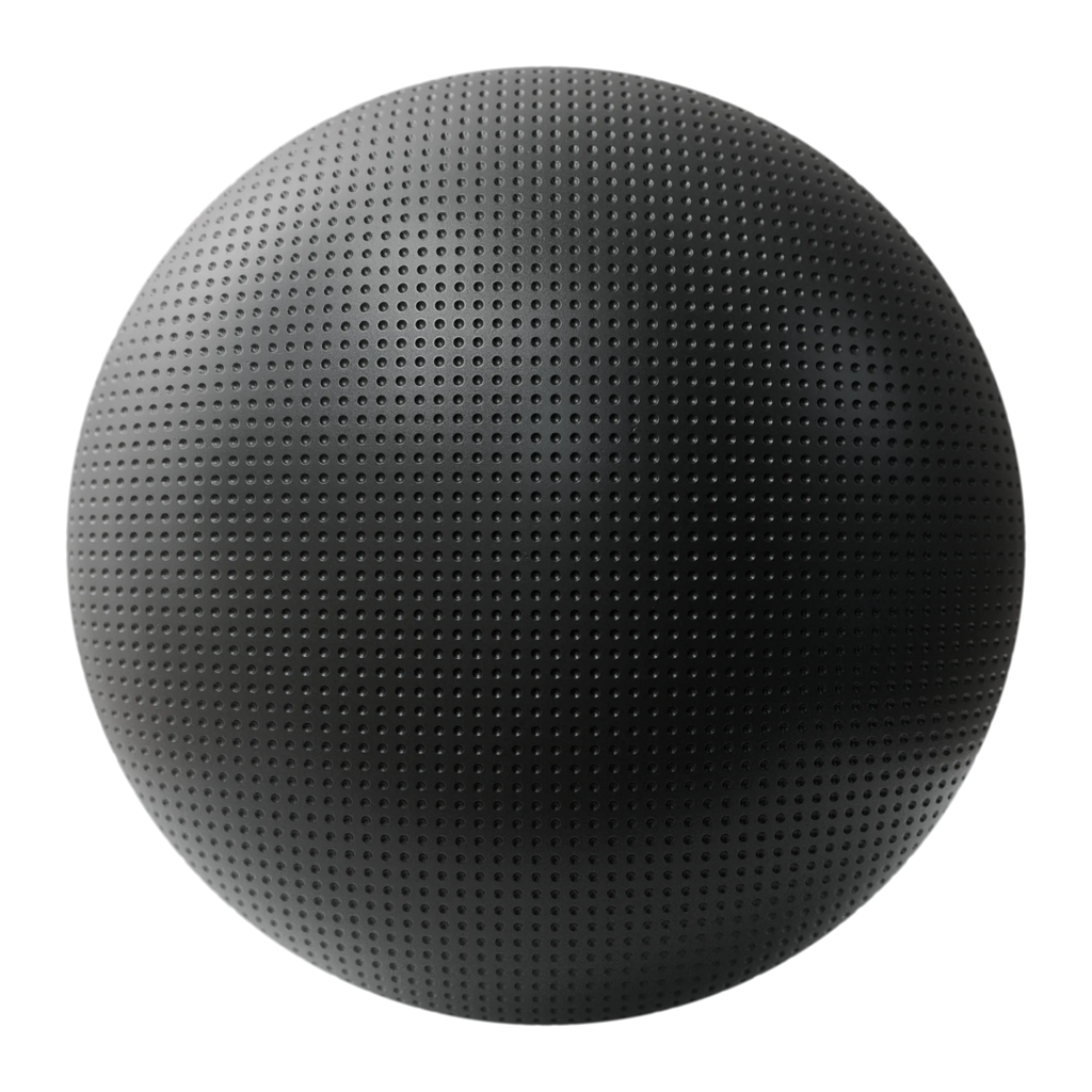 Minimal Circle Grid Textured Plastic PBR Texture - Sphere Swatch Preview | Superellipse