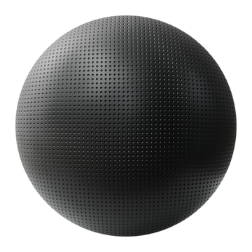 Minimal Circle Grid Textured Plastic PBR Texture - Sphere Swatch Preview | Superellipse
