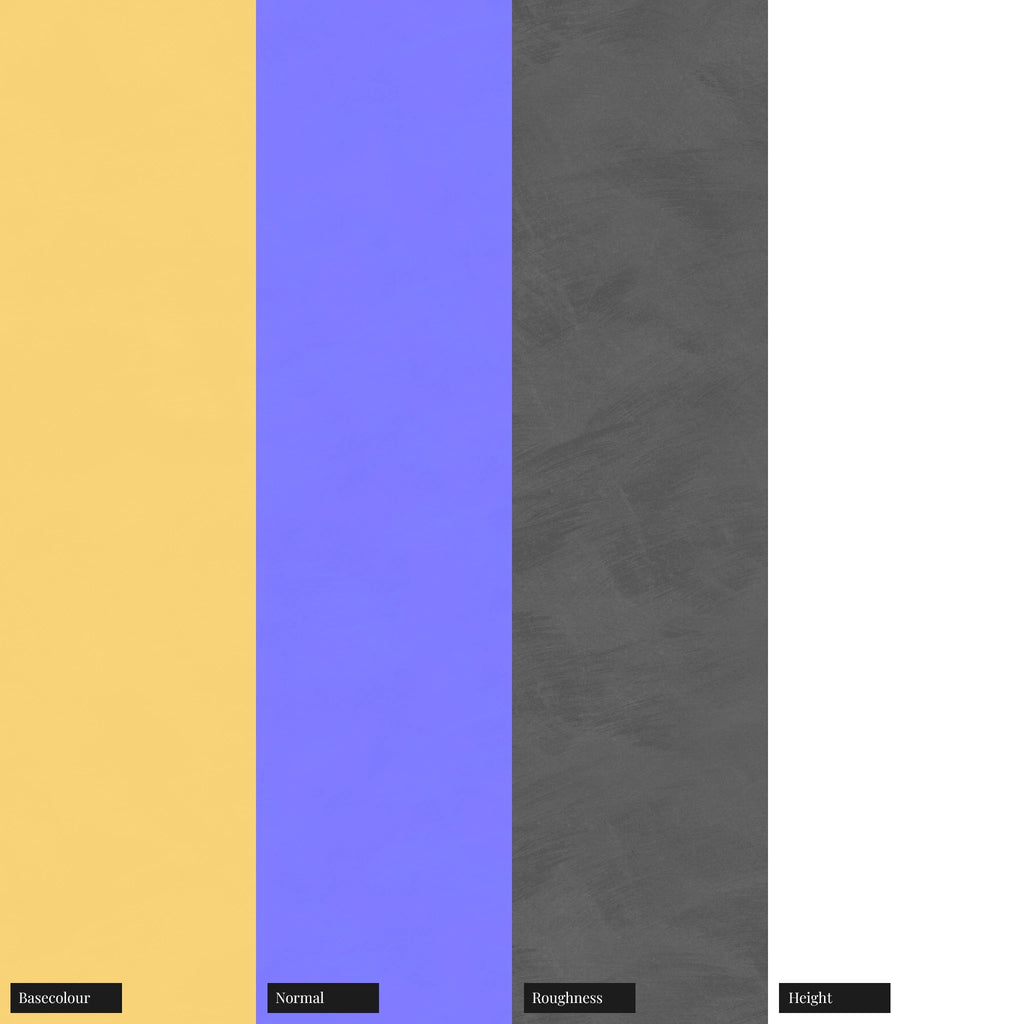 Hand Finished Brushed Gold Metal PBR Texture - Example Scene Visualization | Superellipse