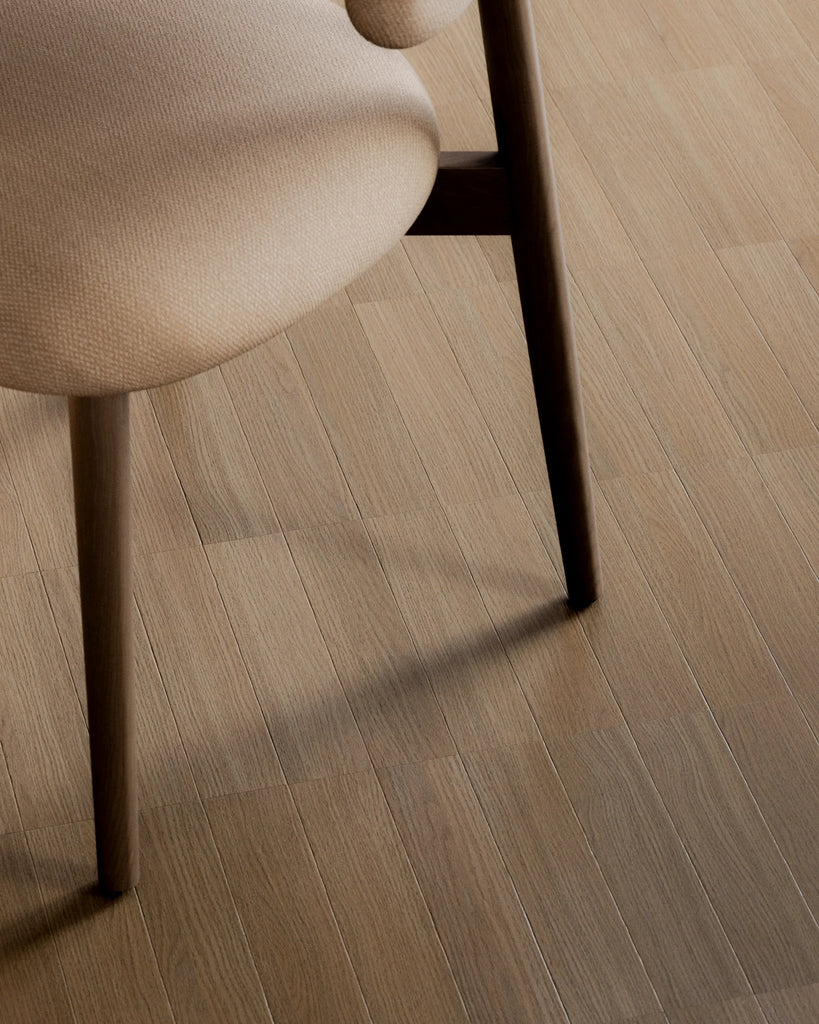 Natural Oak Stack Bond Parquet Wood Floor PBR Texture - Example Scene Visualization | Superellipse