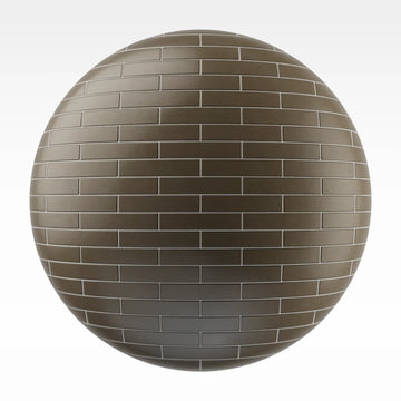 Brickbond Matte Martini Olive Tile PBR Texture - Sphere Swatch Preview | Superellipse