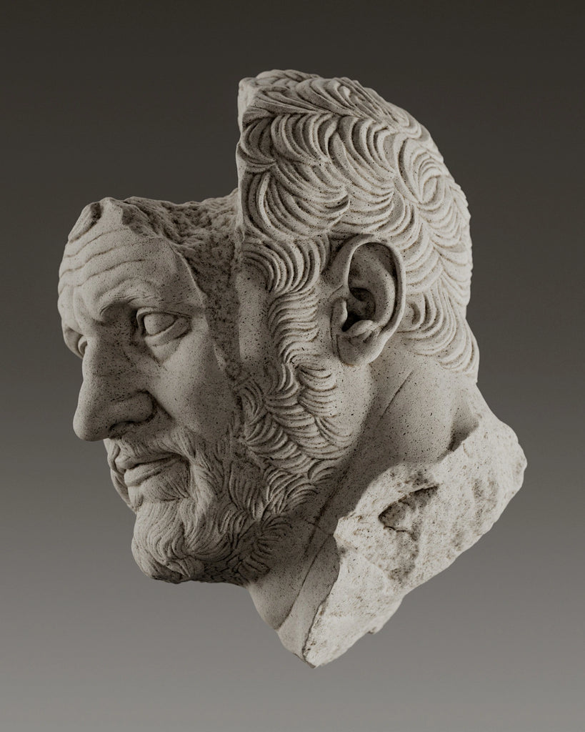 Natural Sandstone Pitted PBR Texture - Example Scene Visualization | Superellipse