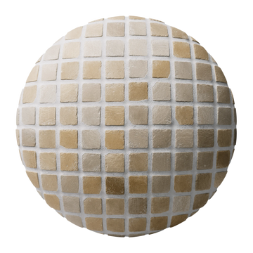 Terracotta Low Fired Square Slightly Rustic PBR Texture - Sphere Swatch Preview | Superellipse