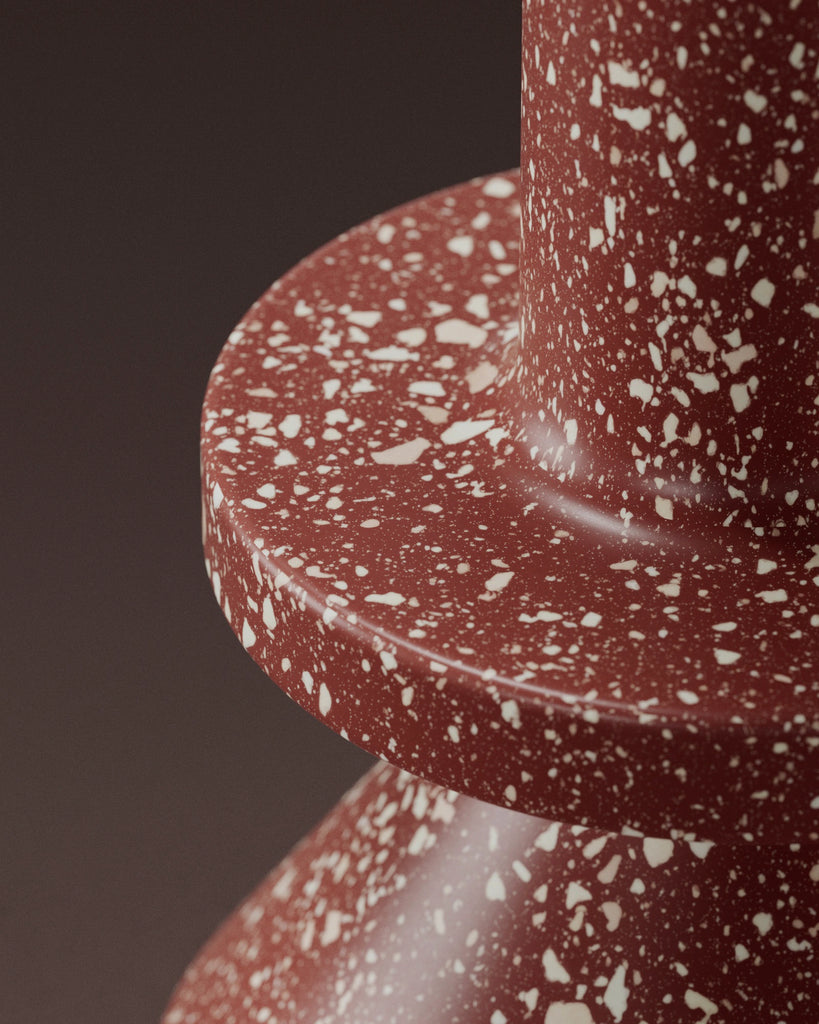 Rich Red Terrazzo Plastic PBR Texture - Example Scene Visualization | Superellipse