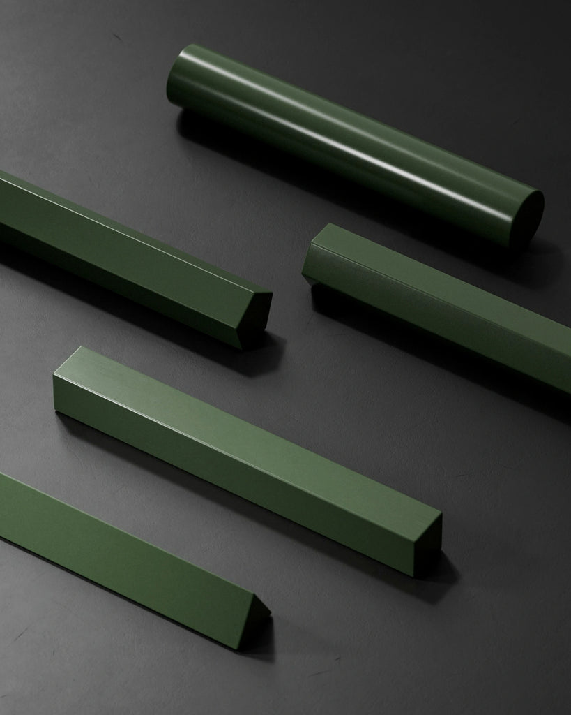 Minster Green Gloss Finish Plastic PBR Texture - Example Scene Visualization | Superellipse