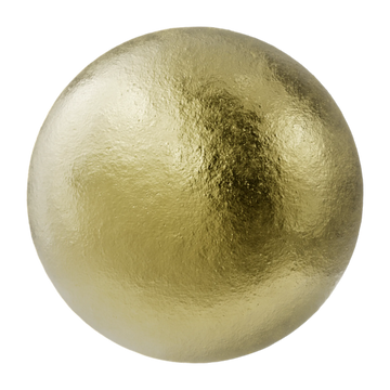 Textured Unfinished Cast Brass Metal PBR Texture - Sphere Swatch Preview | Superellipse