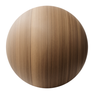 Walnut Rift Sawn Veneer Oiled Finish PBR Texture - Sphere Swatch Preview | Superellipse