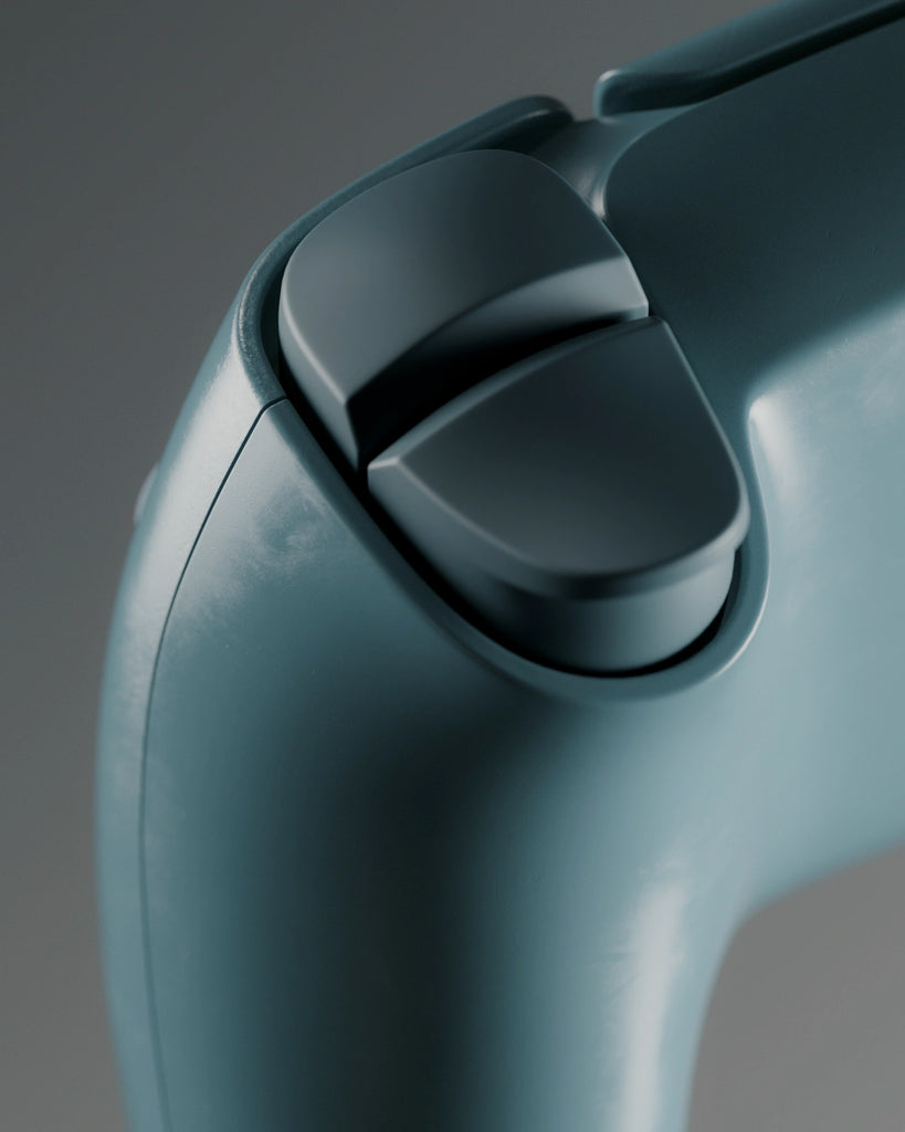 Coppice Teal Smudged Plastic PBR Texture - Example Scene Visualization | Superellipse