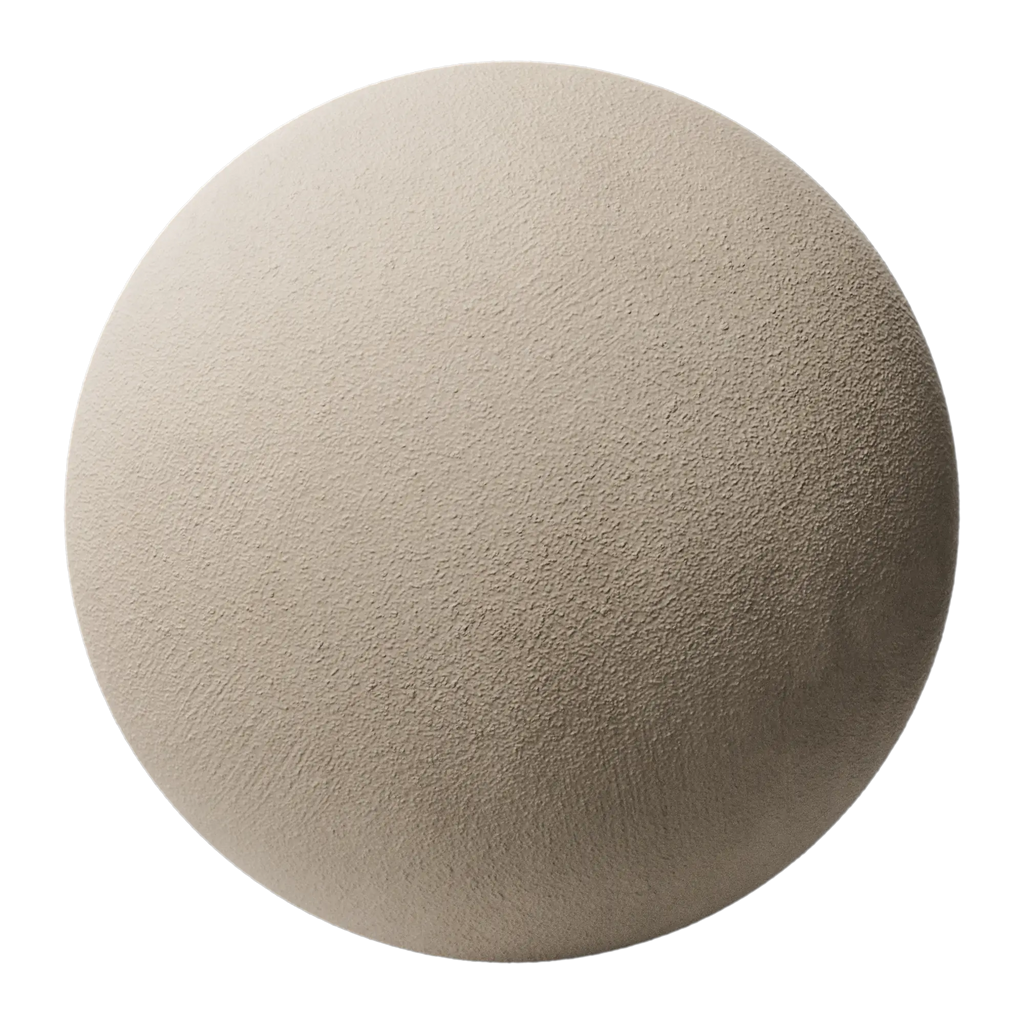 Olive Painted Stucco Facade PBR Texture - Sphere Swatch Preview | Superellipse
