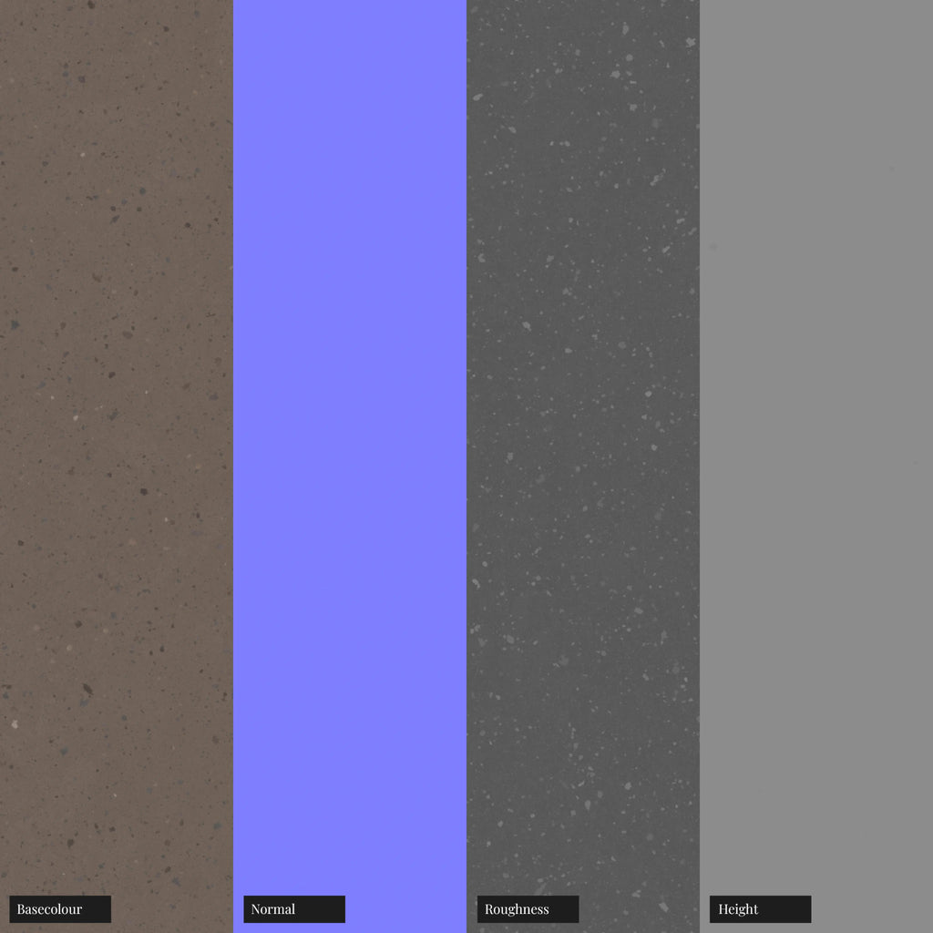 Fine Speckled Brown Bioplastic PBR Texture - Example Scene Visualization | Superellipse