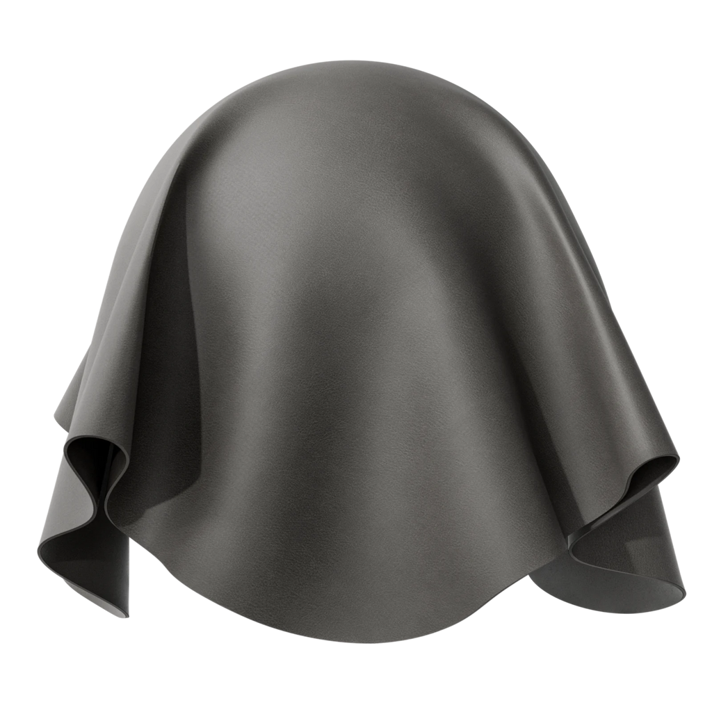 Top Grain Nubuck Leather Grey PBR Texture - Sphere Swatch Preview | Superellipse