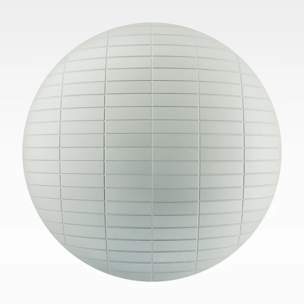 Stacked Matte Summer Teal Tile PBR Texture - Sphere Swatch Preview | Superellipse