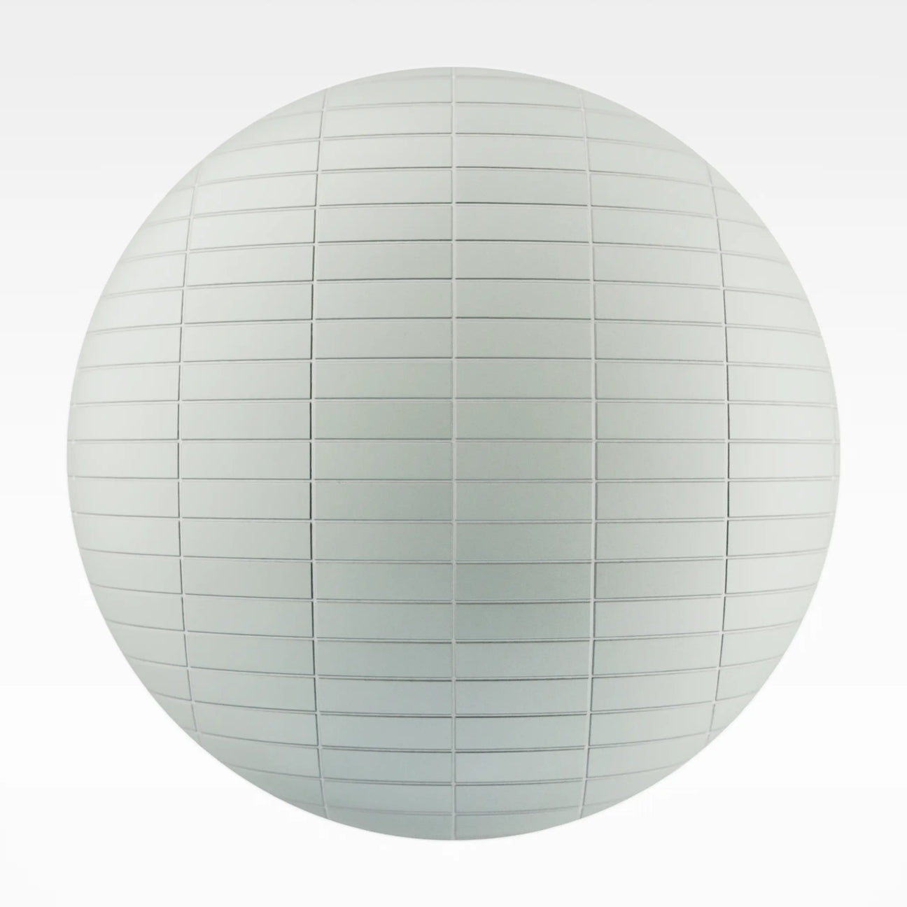 Stacked Matte Summer Teal Tile PBR Texture - Sphere Swatch Preview | Superellipse