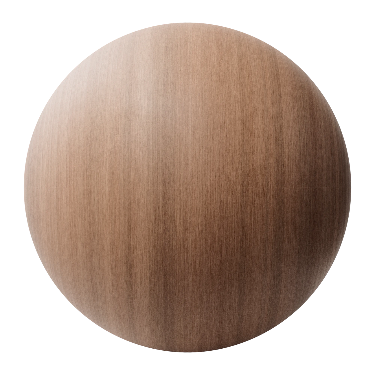 Mahogany Rift Sawn Veneer Wood PBR Texture - Sphere Swatch Preview | Superellipse