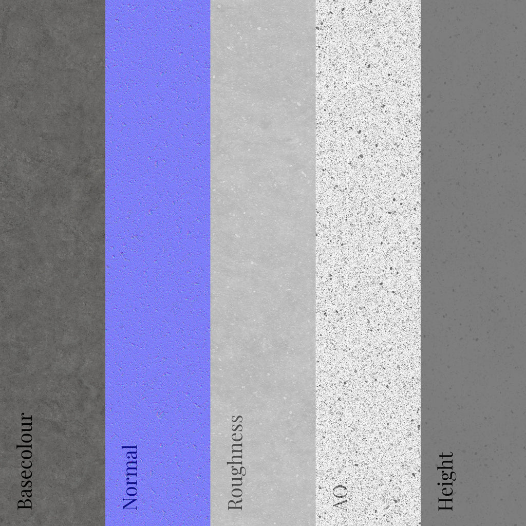 Portugal Grey Fine Pit Limestone PBR Texture - Example Scene Visualization | Superellipse