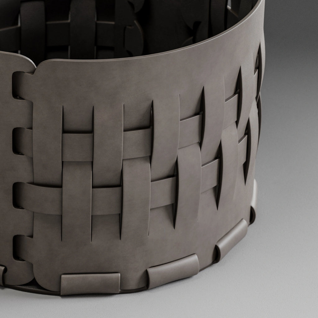 Semi Aniline Fine Grain Leather Basalt Grey PBR Texture - Example Scene Visualization | Superellipse