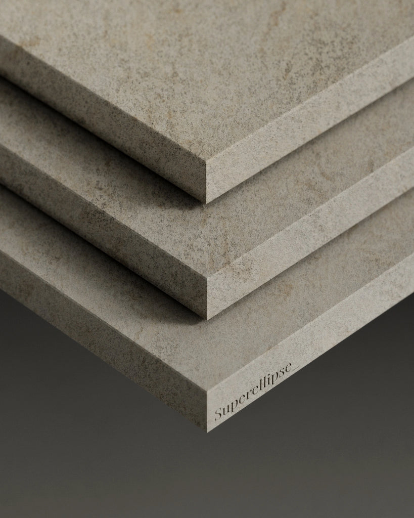 Moca Creme Flamed Limestone PBR Texture - Example Scene Visualization | Superellipse