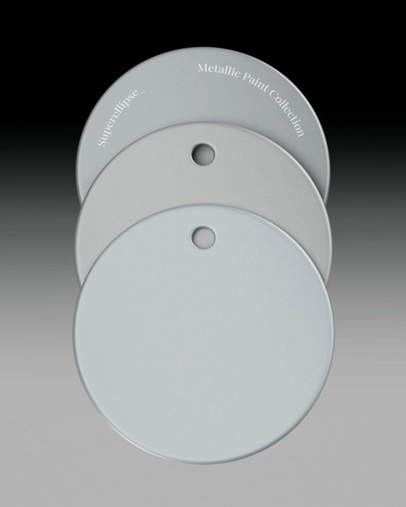 Hallmark Grey Metallic Satin Paint PBR Texture - Example Scene Visualization | Superellipse