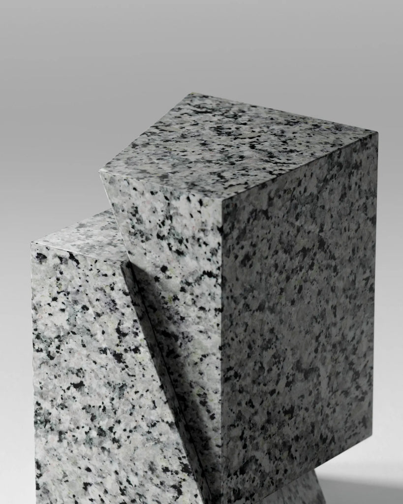 Heather Grey Polished Granite Slab PBR Texture - Example Scene Visualization | Superellipse