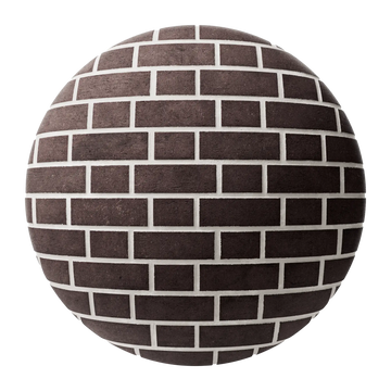 Remington Sandfaced Flemish Bond Clay Brick PBR Texture - Sphere Swatch Preview | Superellipse