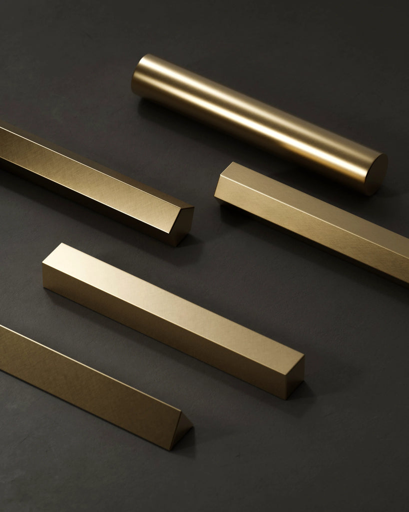 Fine Crosshatch Brushed Gold Metal PBR Texture - Example Scene Visualization | Superellipse