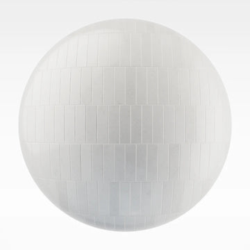Zellige Ice White Offset Tile PBR Texture - Sphere Swatch Preview | Superellipse