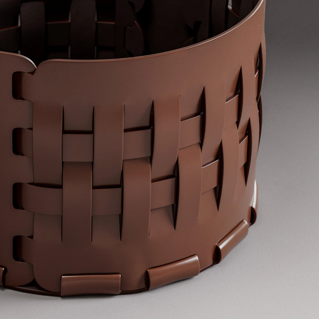 High Gloss Top Grain Leather Cognac Brown PBR Texture - Example Scene Visualization | Superellipse