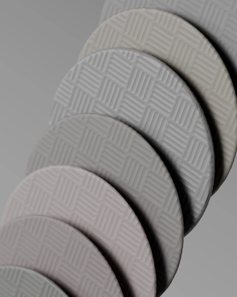 Concave Geometric Grid Textured Plastic PBR Texture - Example Scene Visualization | Superellipse