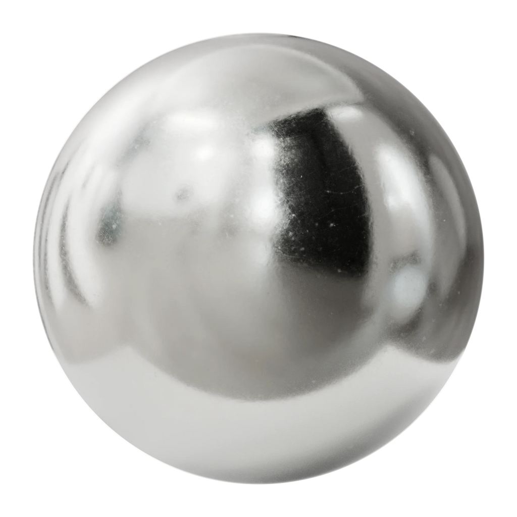 Polished As Cast Silver Metal PBR Texture - Sphere Swatch Preview | Superellipse