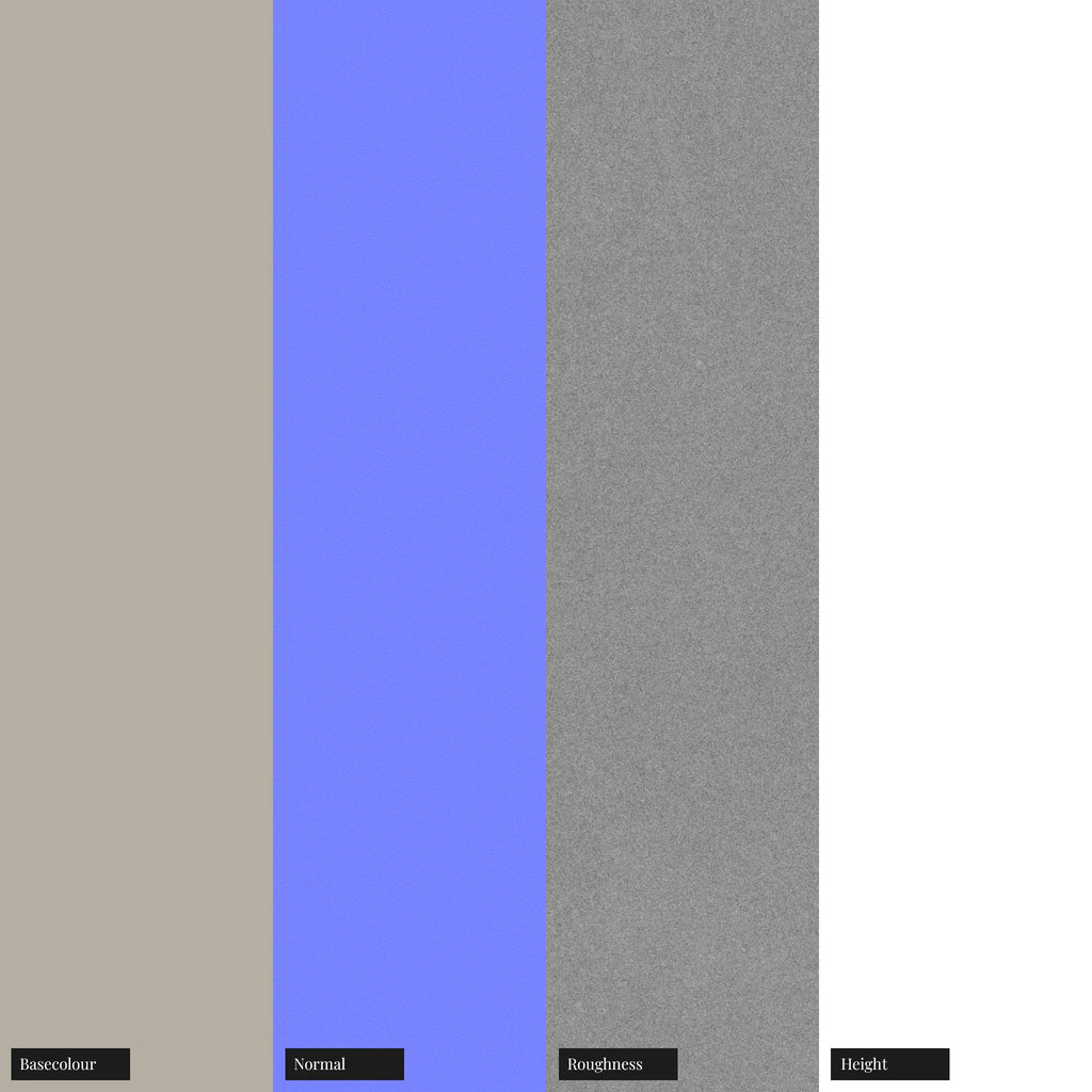 Sandblasted Matte Platinum Metal PBR Texture - Example Scene Visualization | Superellipse