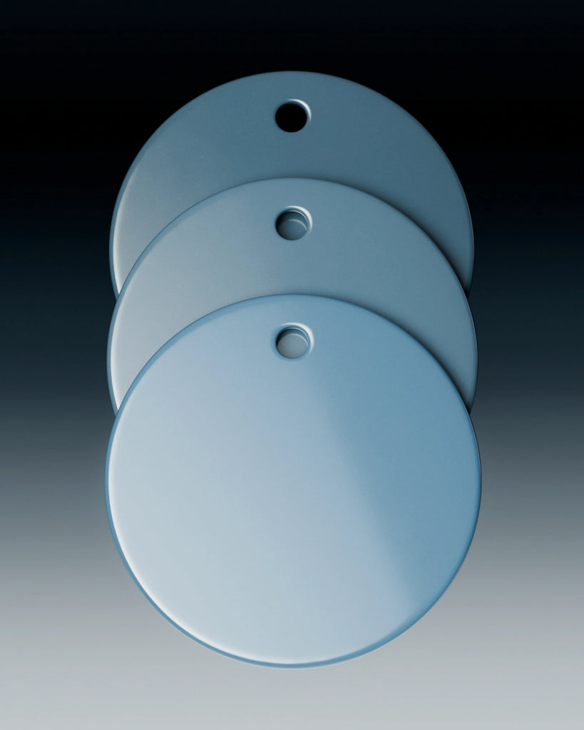 Rainstorm Blue High Gloss Finish Plastic PBR Texture - Example Scene Visualization | Superellipse