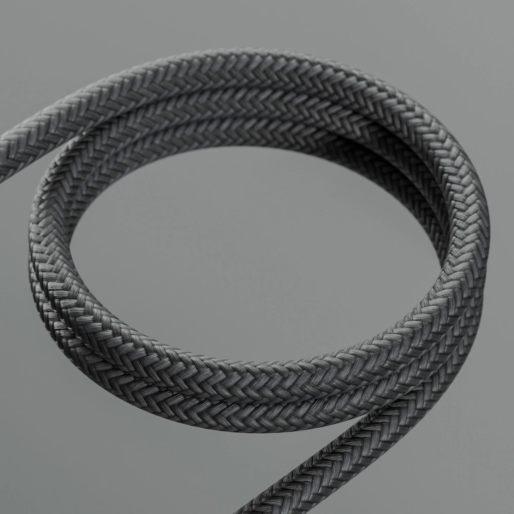 Slate Black Nylon Fine Woven Cord PBR Texture - Example Scene Visualization | Superellipse