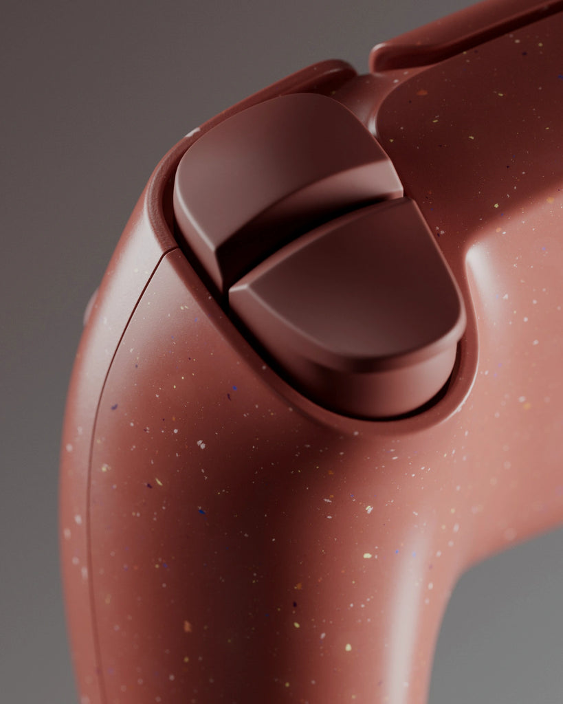 Colourful Red Terrazzo Plastic Small PBR Texture - Example Scene Visualization | Superellipse