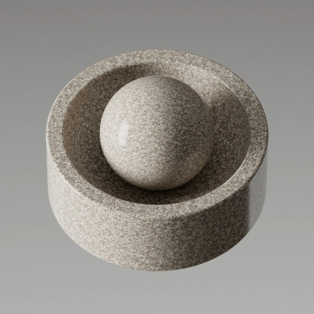 Grey Cloud Polished Granite Slab PBR Texture - Example Scene Visualization | Superellipse