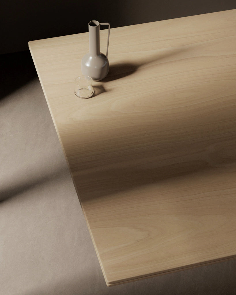 White Oak Crown Cut Wood Veneer PBR Texture - Example Scene Visualization | Superellipse