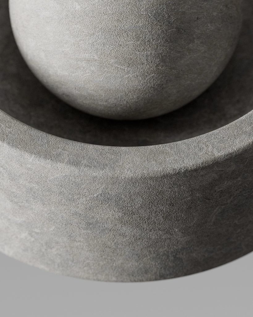Ash Grey Sandblasted Limestone PBR Texture - Example Scene Visualization | Superellipse