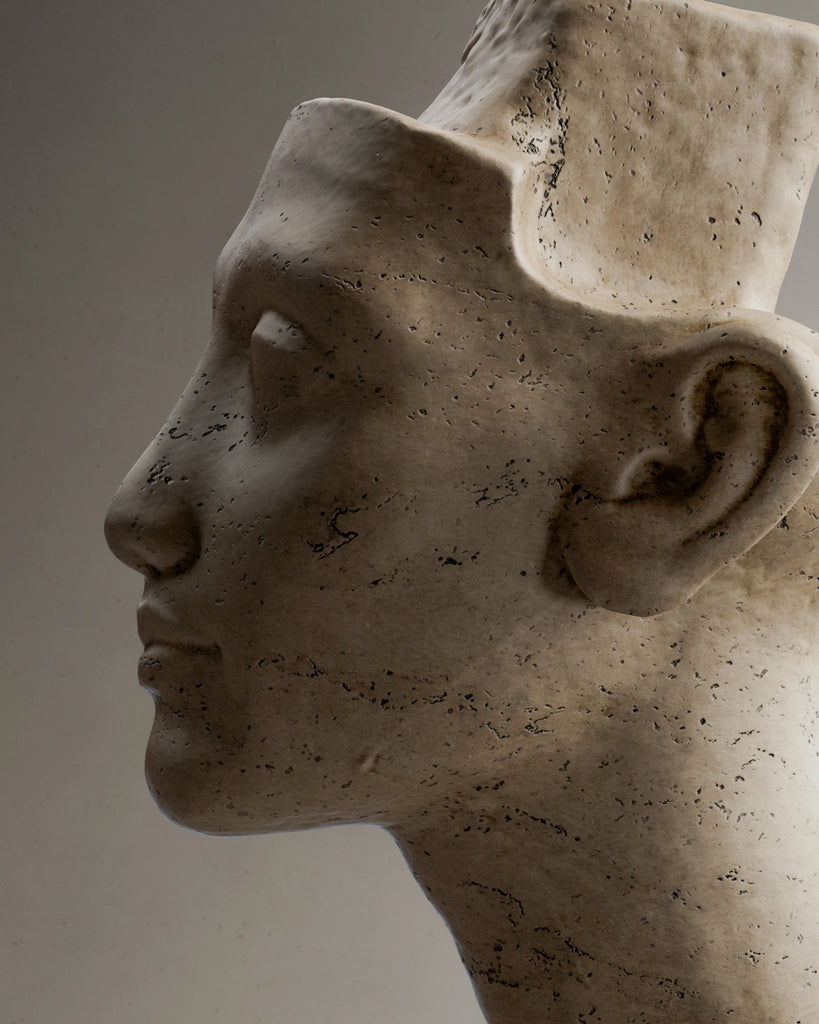 Honed Travertine Unfilled PBR Texture - Example Scene Visualization | Superellipse