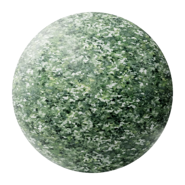 Designer Recycled LDPE Plastic Green PBR Texture - Sphere Swatch Preview | Superellipse